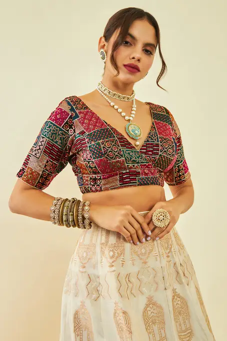 Multicolor Printed Ethnic Blouse – Multicolor